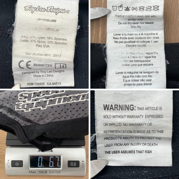 Troy Lee Designs Vest Youth Medium Ultra Protective UPV3900 Black Biking MTB - Picture 12 of 12